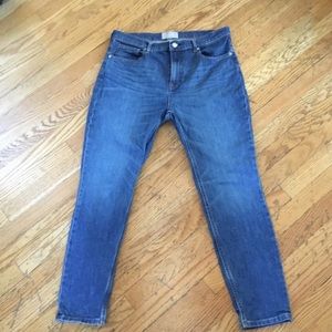 Everlane High Rise Skinny Ankle, Mid-Blue, Size 31